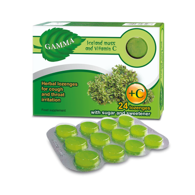 A new product has been added to GAMMA brand line – GAMMA LOZENGES WITH ICELANDIC MOSS AND VITAMIN C